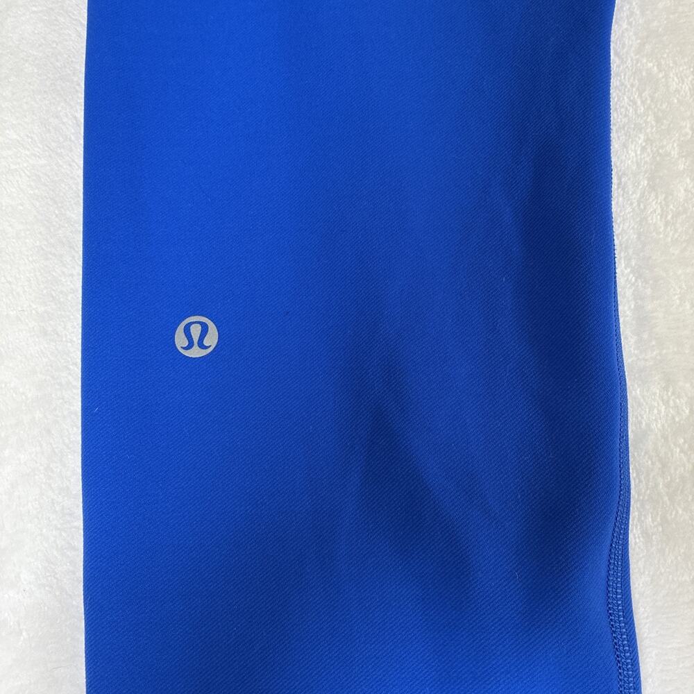Lululemon Wunder Train Aerobic HR Tight 25" Blue & Black Size 10 Twill Charity - Picture 7 of 8